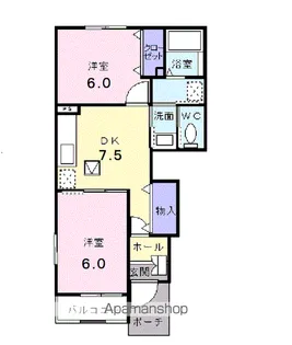 アクアフェート【1階】の間取り