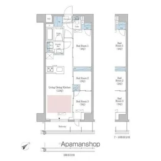 東京都新宿区早稲田町【マンション】の間取り