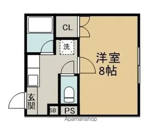 ビューパレス荒巻【4階】の間取り