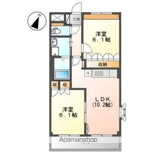 ラングウッド【2階】の間取り