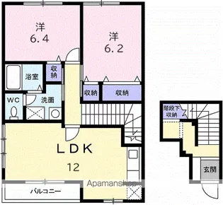 エテルネルA【2階】の間取り