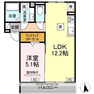 HILLS KEI【1階】の間取り