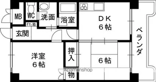 布亀マンション【202号室】の間取り