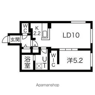 ラフィナート発寒中央【3階】の間取り