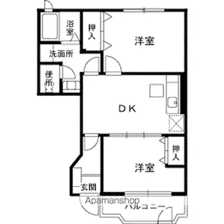イースト ヴィラ【1階】の間取り