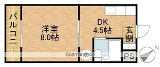 アプリコットハウスⅠ【101号室】の間取り
