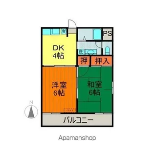 コーポ黒木【2階】の間取り