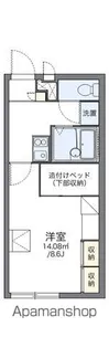 レオパレス東桑山【2階】の間取り