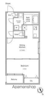 ラクラス四谷三丁目【2階】の間取り