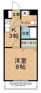 ポプリハイツ【3階】の間取り