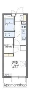 レオパレス東淡路WEST【4階】の間取り