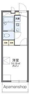 レオパレスパーシモン壱番館【2階】の間取り