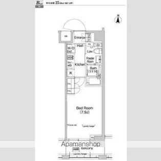 プラウドフラット神楽坂Ⅲ【2階】の間取り