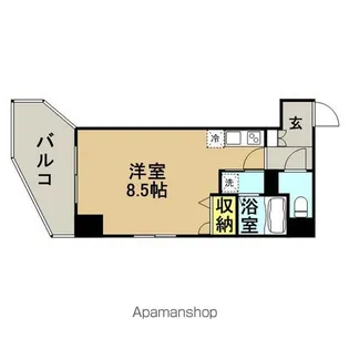 レジディア博多【9階】の間取り