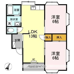 リトラウイング C【1階】の間取り