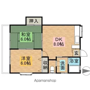 PARKハイツ【201号室】の間取り