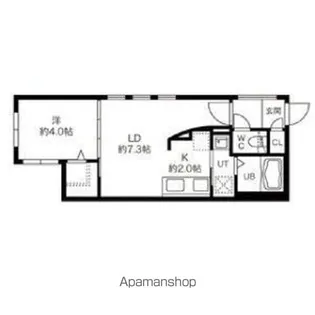 HUGA PREMIUM SUITE(ヒューガプレミアムスイート【302号室】の間取り