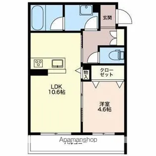 サンシャイン【1階】の間取り
