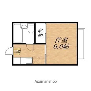 カリス【203号室】の間取り