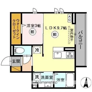 メゾングレイス【2階】の間取り