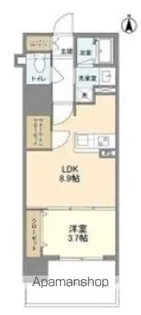 RJRプレシア南堀江【13階】の間取り