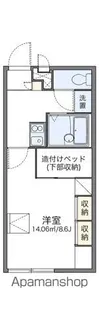 レオパレスグランドール【2階】の間取り