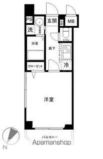 グリフィン横浜・桜木町参番館【10階】の間取り