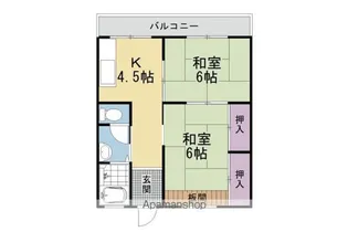 清栄マンション【205号室】の間取り