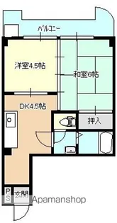 サンフラワー日向【401号室】の間取り