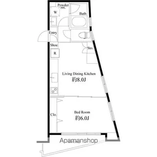 ユニバーサルスクエア新中野【6階】の間取り