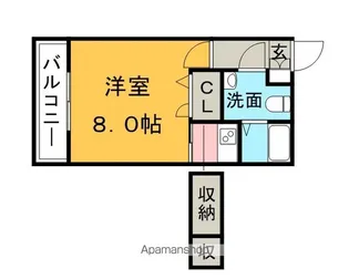 エステートモア天神倶楽部【11階】の間取り