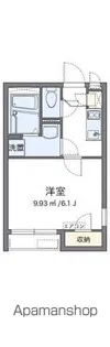 クレイノ新白河【201号室】の間取り