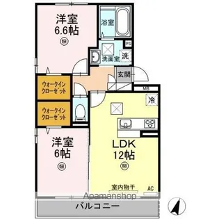 サンライト松山町【1階】の間取り