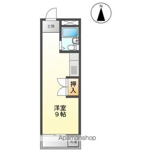 リバティハイツみずの【303号室】の間取り