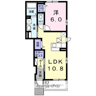 アルドールメゾン【1階】の間取り