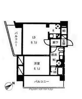 ヴォアラクテ西早稲田【1階】の間取り