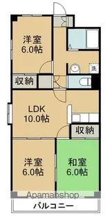 パークサイド891【1階】の間取り
