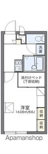 レオパレスアメニティハイツ【2階】の間取り