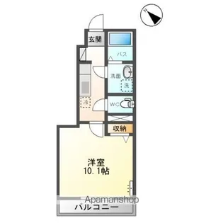 ベル・クレール【107号室】の間取り