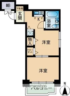 ハビタ11【2階】の間取り