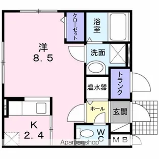 AMYⅡ【2階】の間取り