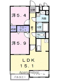 ライラックパーク西町【3階】の間取り