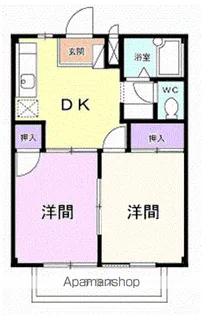 シティハイツ上寿後【1階】の間取り