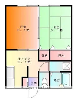 コーポアドバンス・J【103号室】の間取り