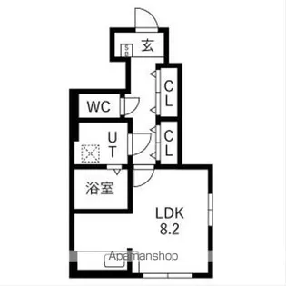 アクアフィオーレ江南【101号室】の間取り