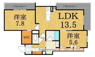 シャーメゾン 香芝 ワイケイ【3階】の間取り