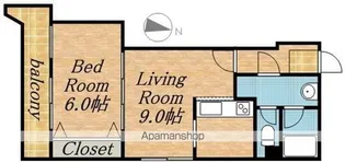 ヒルズ山鼻177【4階】の間取り