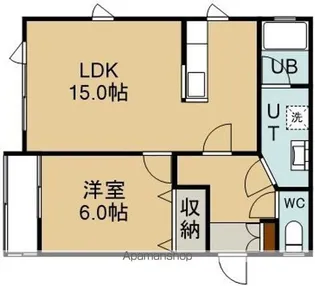 ロイヤルハイツⅠ(ロイヤルハイツワン)【2階】の間取り