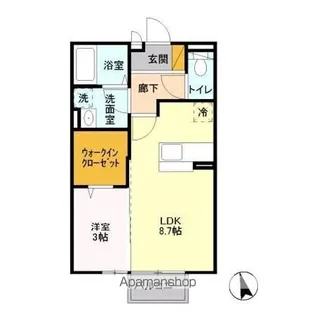 エクセル・エーデルハイム【2階】の間取り