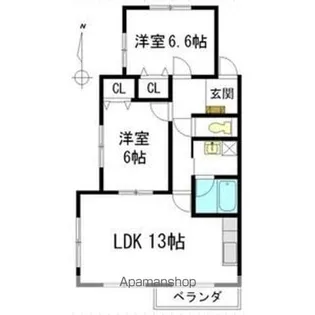 ルース リーリヤ【1階】の間取り